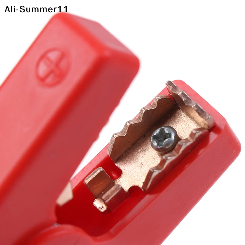 【A11】2Pcs( Black+Red) 2026 New Large 100A Crocodile Alligator Clips Car Battery Chargers Insulated Clamps