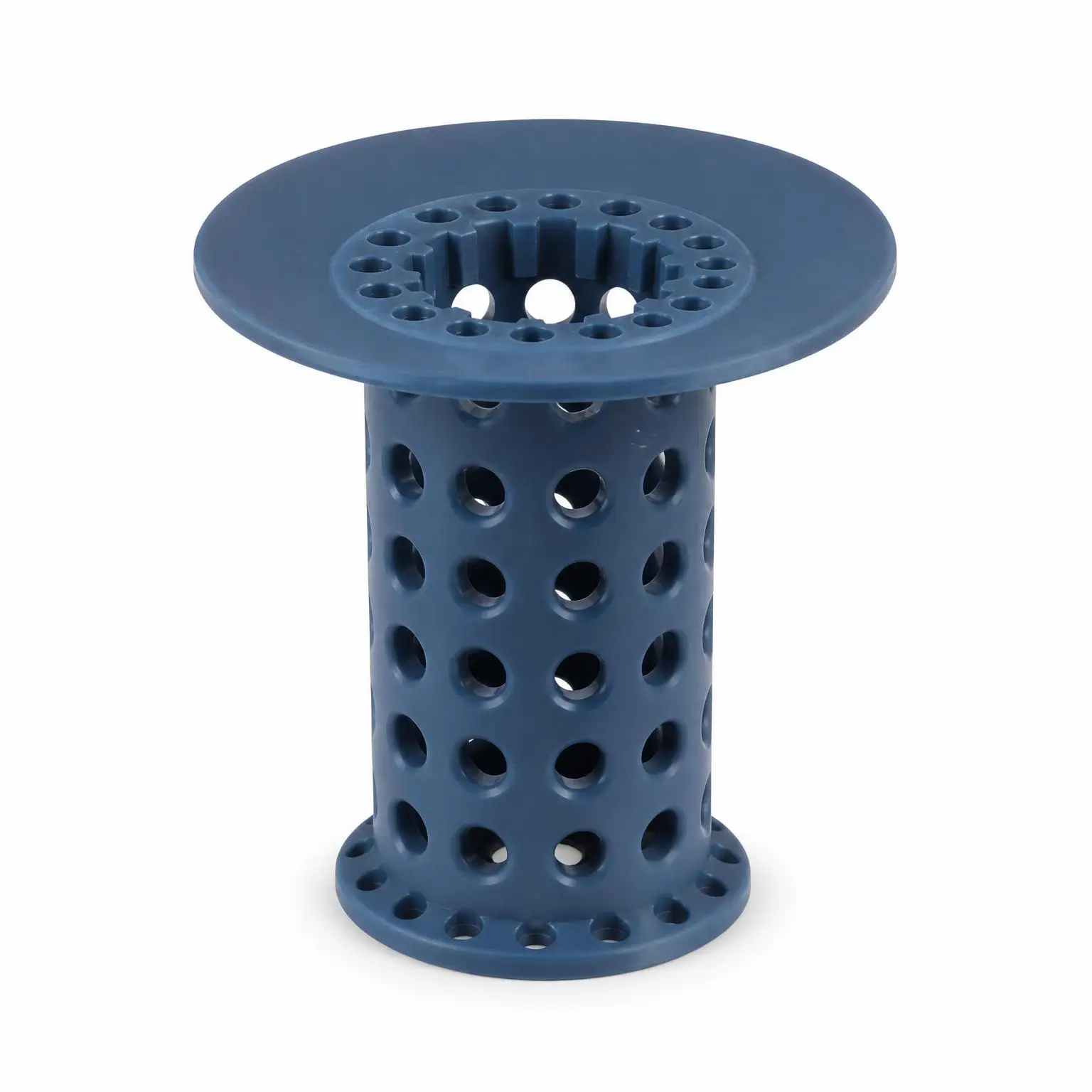 TPR Hair Catcher Floor Drain Filter Cylinder Kitchen Bathroom Drain Strainer With Handle Reusable Hair Trap Cover Debris Baskets