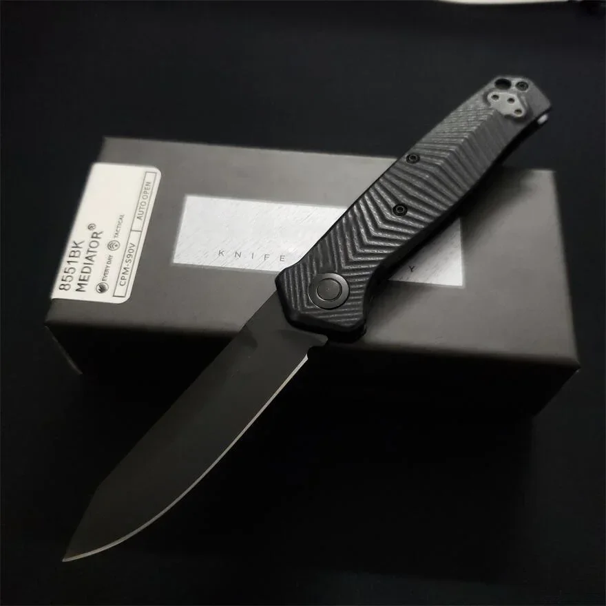 BM 8551 BK Folding Knife S90V Cerakote Blade G10 Handle Outdoor AU TO Knife Survival Hunting EDC Camping Knife