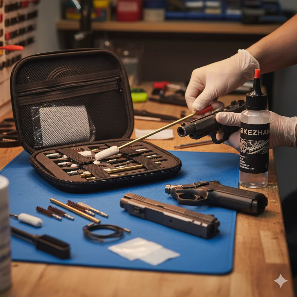 19-Piece Universal Hunting Gear Cleaning Kit + 60ml Maintenance Oil: All-in-One Equipment Care, Bore Brushes, Lubricant