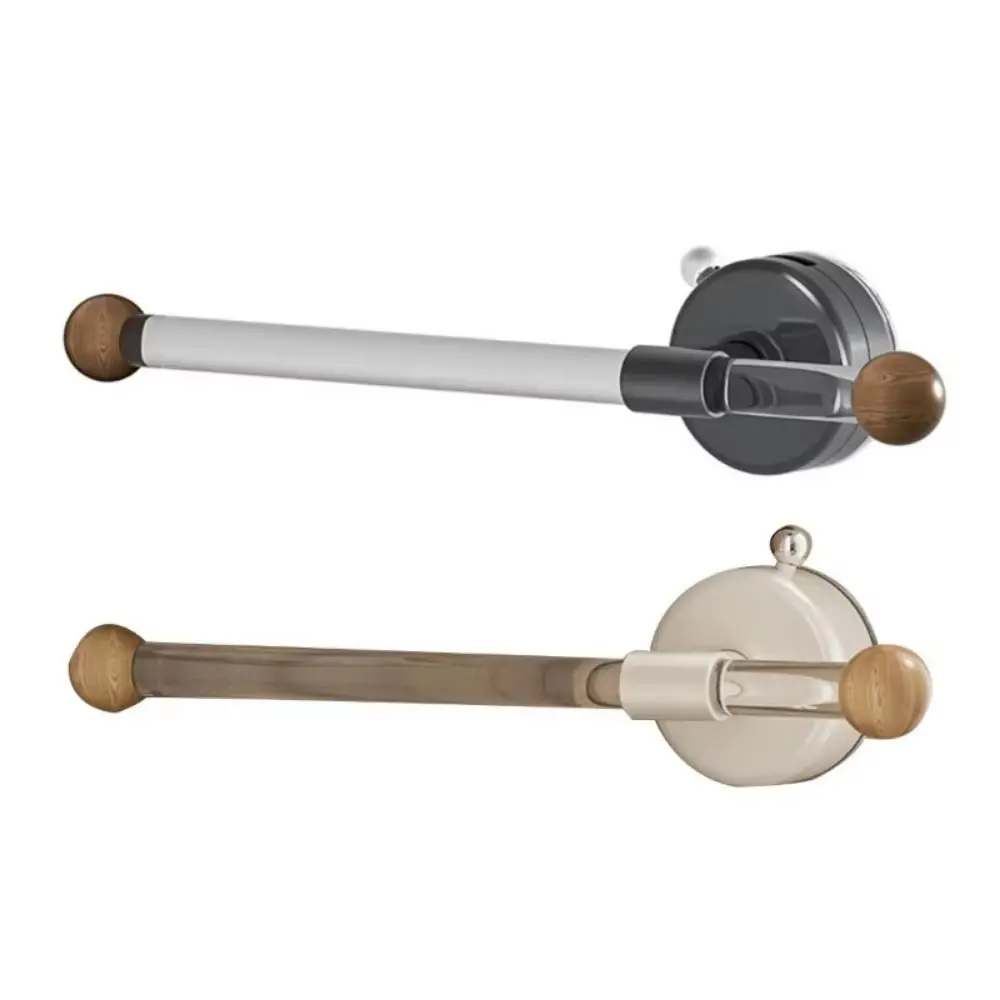 

Convenient Wall Mounted Curtain Holdbacks Durable Space Saving Towel Hanging Rod Punch Free Suction Cup Curtain Hook Balcony