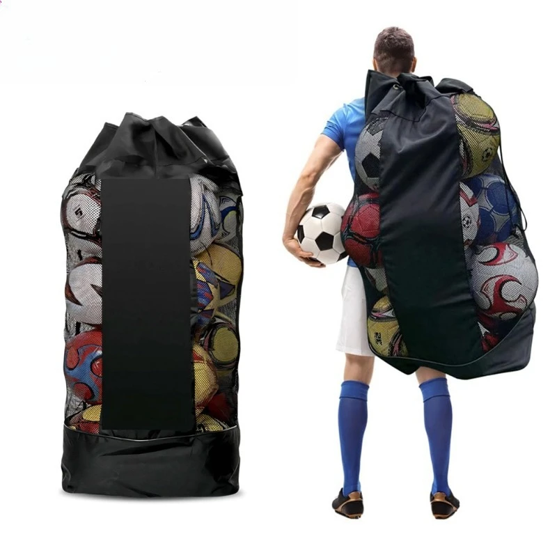 

Футбольная сумка l, сверхпрочная сетка, регулируемый плечевой ремень, мультиспортивное снаряжение для хранения, баскетбол, футбол, волейбол, снаряжение для плавания