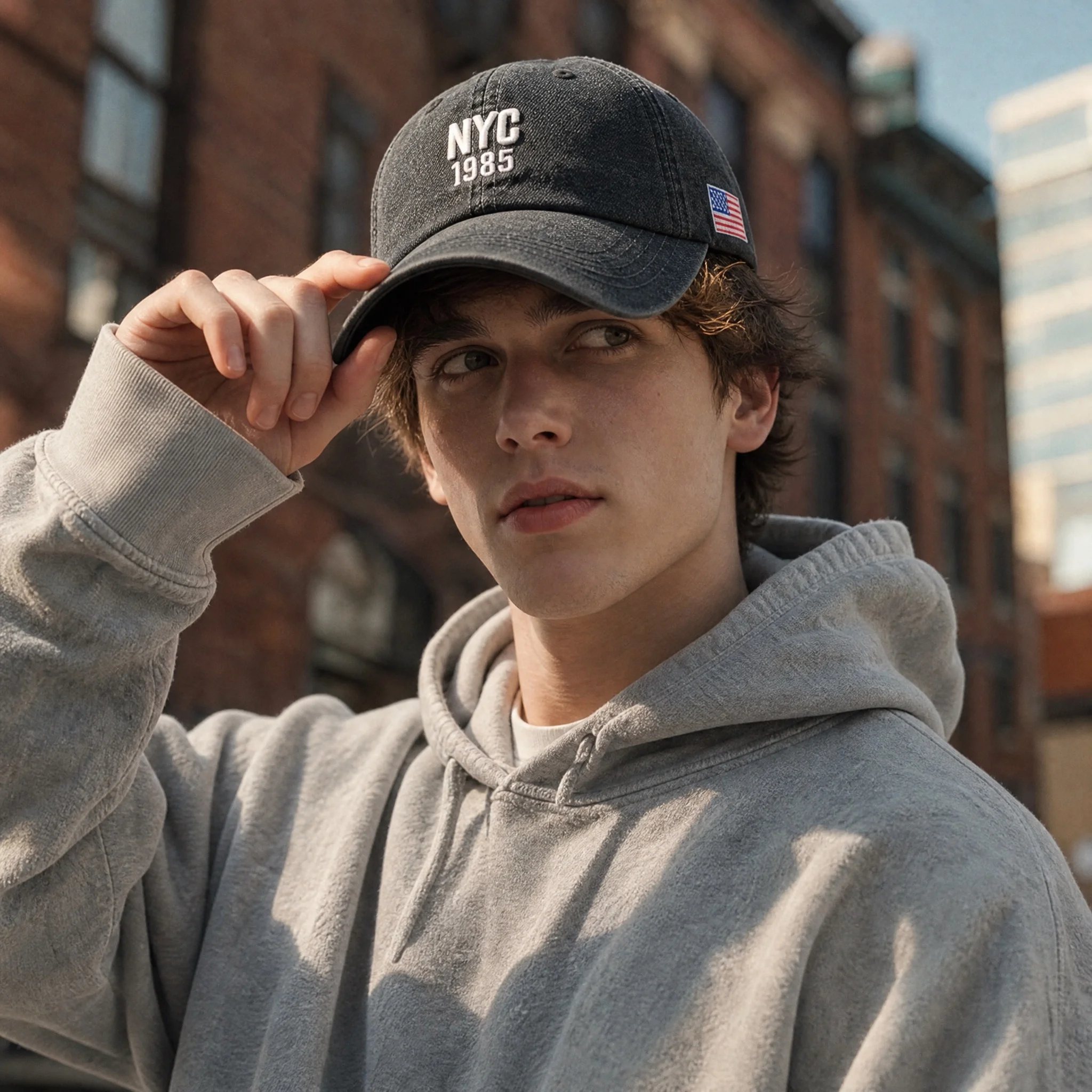 2026 Denim Baseball Cap für Herren und Damen mit Stickerei, Jeans Snapback Mütze, Casquette Sommer Sport Hip-Hop Kappe, Gorras Unisex Hüte – Detail 7