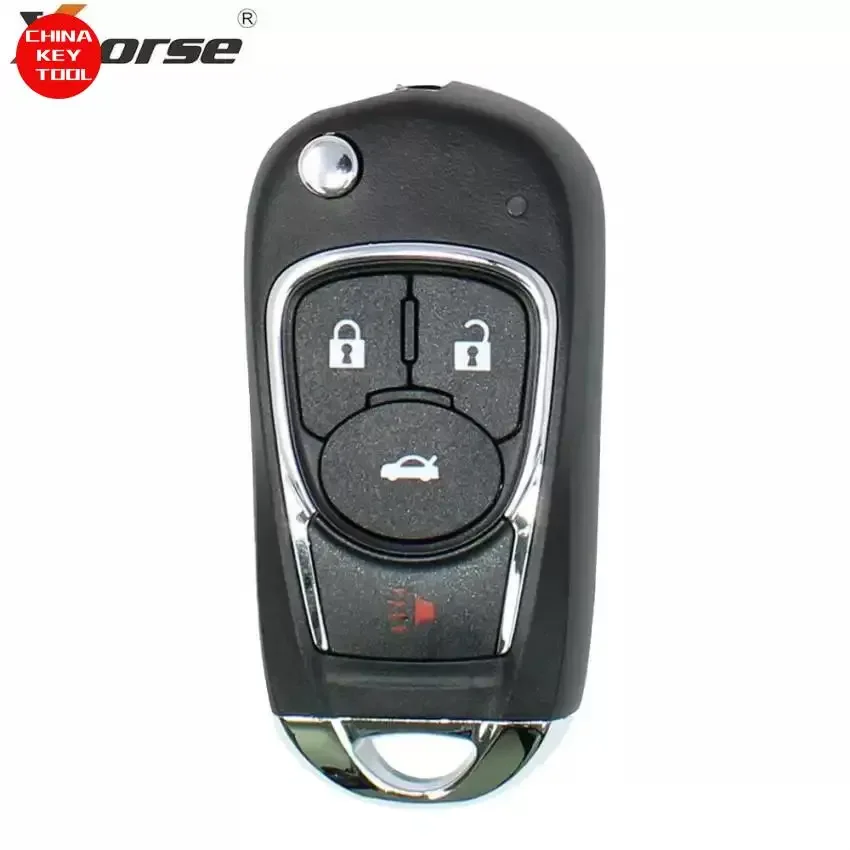 1PCS Xhorse VVDI Key Tool VVDI2 Wire Flip Remote Key 3+1 Button For Buick Type XKBU02EN