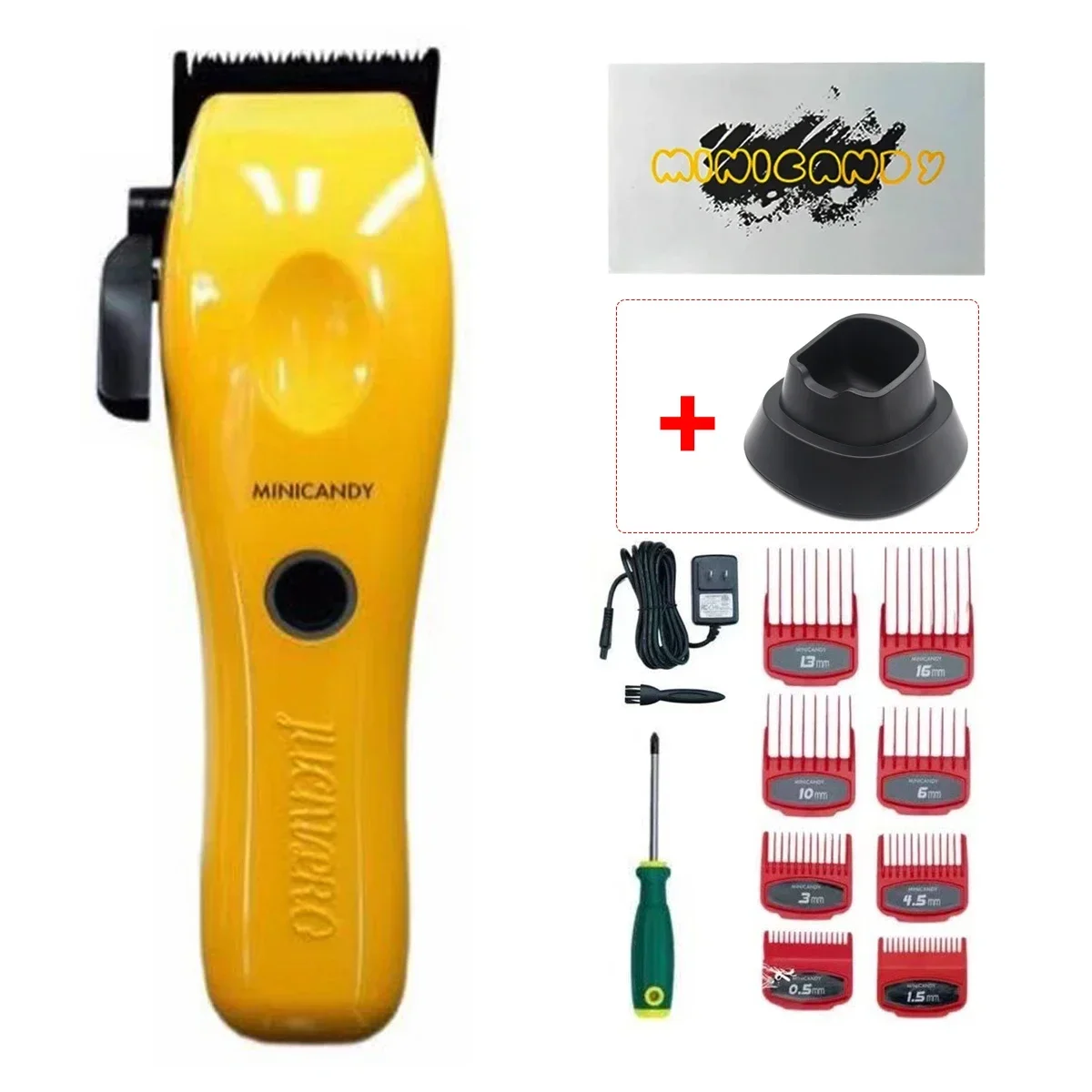 JUCAI PRO JC01 MINICANDY ماكينة قص الشعر للرجال 8800 دورة في الدقيقة DLC شفرة لاسلكية احترافية لقص الشعر ماكينة تشذيب الشعر