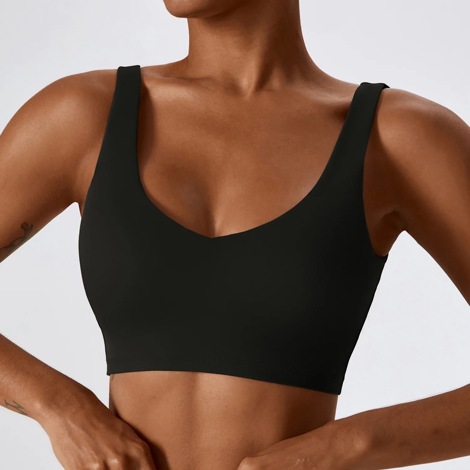 Roupa Interior Esportiva Respirável para Mulheres, Alto Suporte, Impact Fitness Bra, Top Yoga, Roupas de Treino, Espartilho Push Up, Vestuário Acolchoado