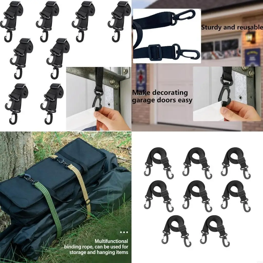 

8 шт. Зажим для баннеров на гаражные двери для легкой установки, защищает регулируемый