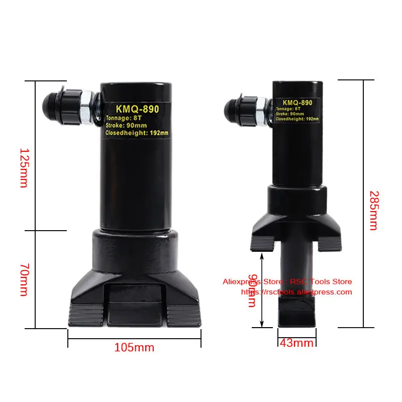 Hydraulic Door Opener Hydraulic Fire Rescue Tools Hydraulic Door Breaker 8 Ton 90mm with CP-180 Manual Pump