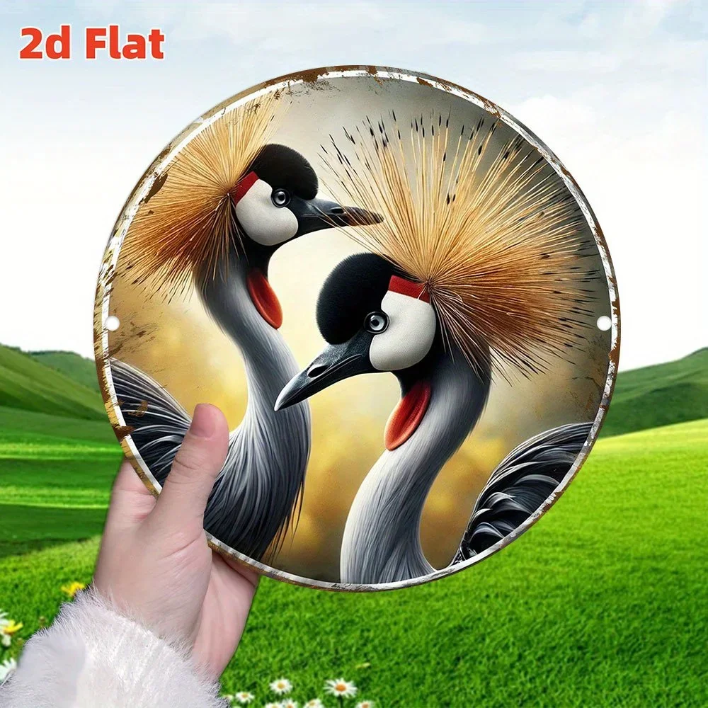 2D Flat - 【2D Flat】 2D Flat - [2D Flat] 1pc 2D Flat Print 7.87X7.87inch Metal Iron Sign 2Dflat - 