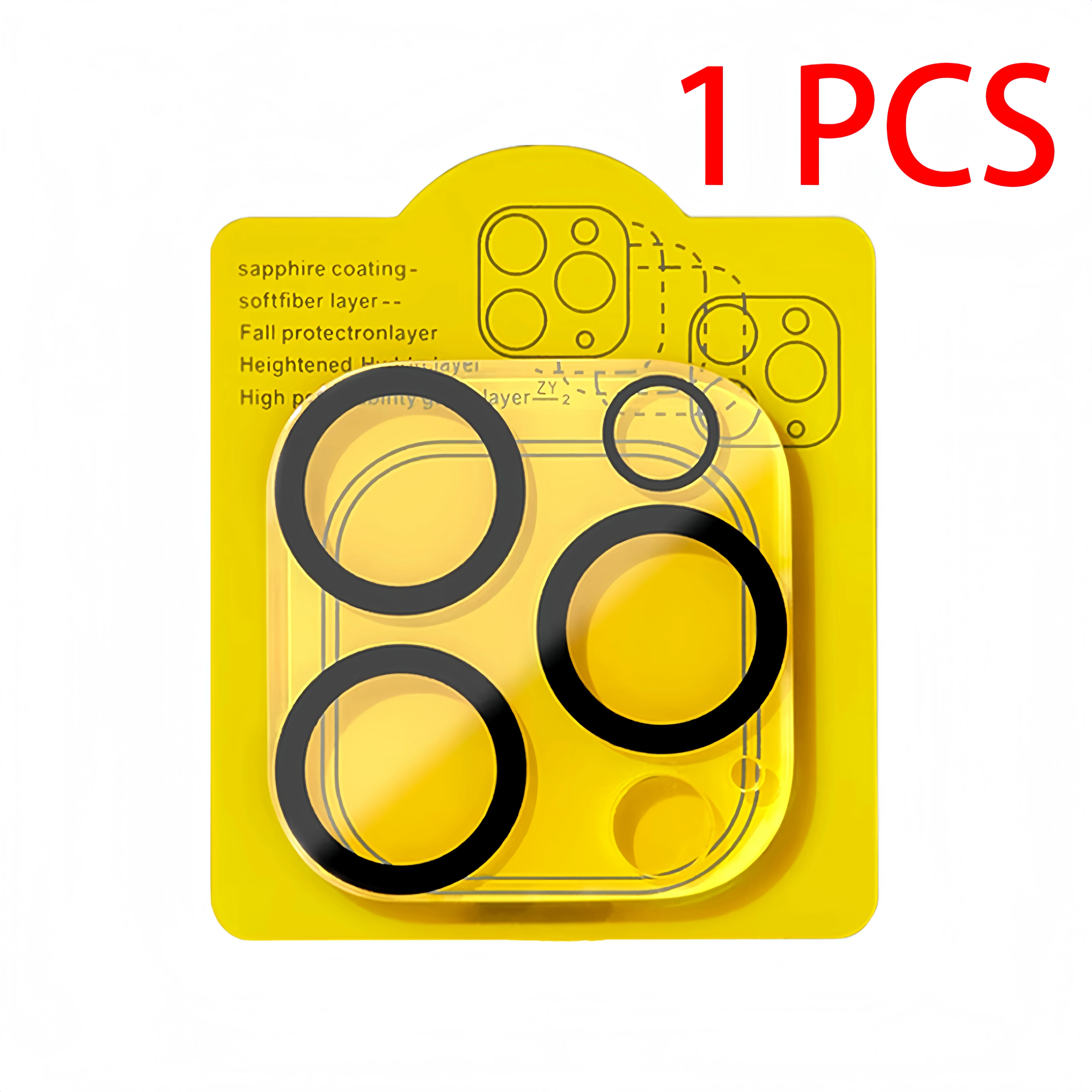 1 - 5 Pcs For iPhone 16 15 14 13 12 11 Pro Max Protective Lens Film Full Coverage Glass Explosion-proof Scratch-Resistant Camera view 5