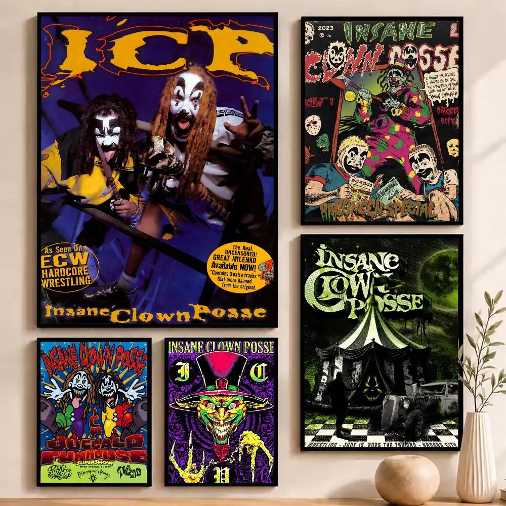 Band I-Insane Clown Posse Poster Durable Painting Canvas Poster Wall Hanging Home Interior Decoration Art Mural Gift