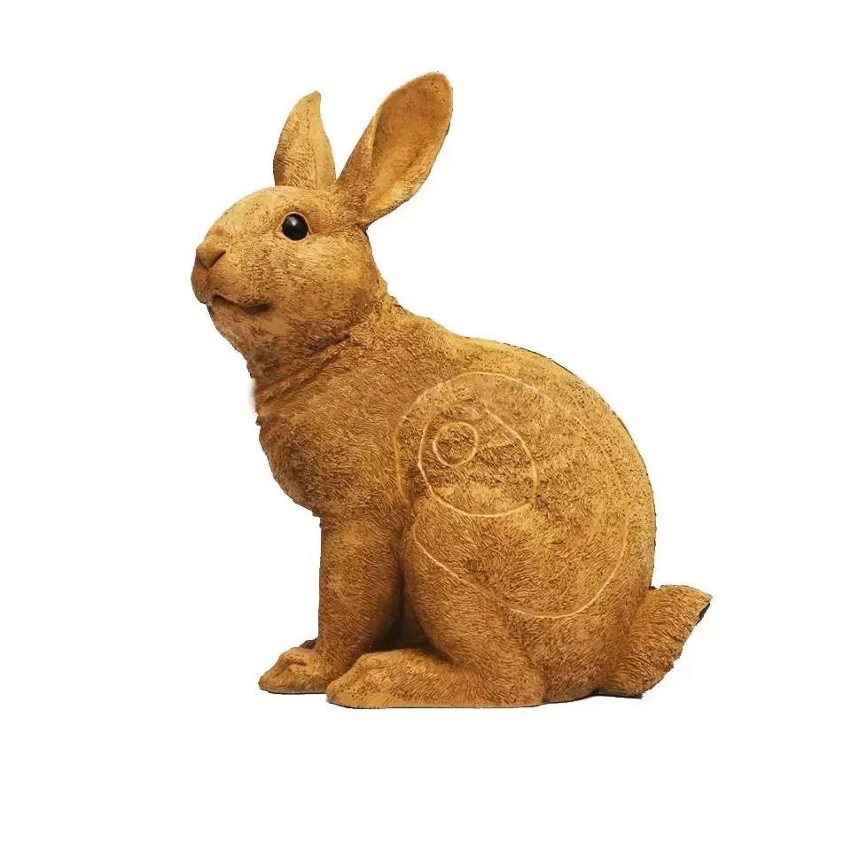 3D Rabbit Archery Target High Density Self Healing PU Foam Shooting Target with Ground Stakes for Compound Recurve Bow Hunting P