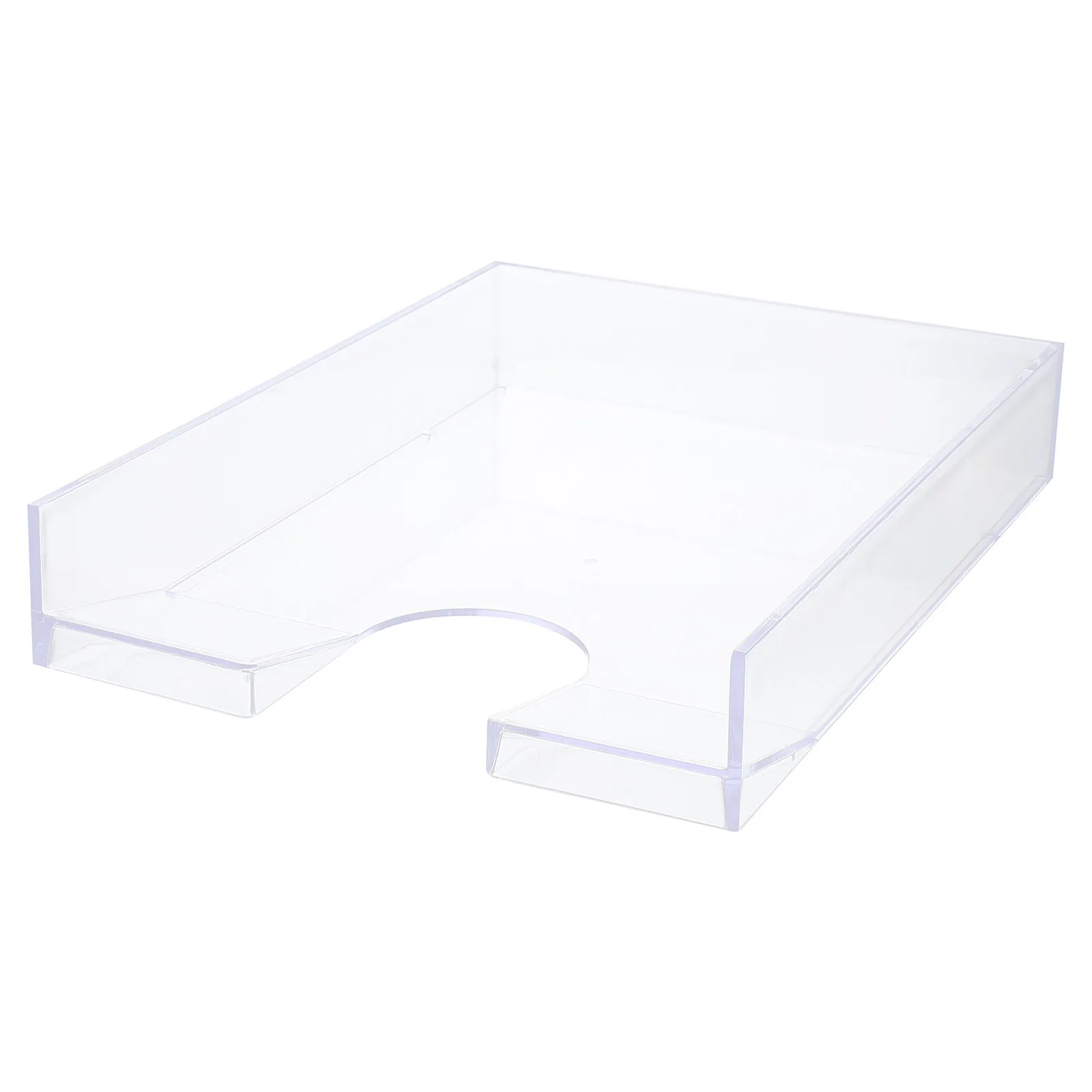 

Superposable Document Box A4 Paper Holder Heavy Duty Tasteless Plastic File Organizer for Certificates Magazines Files Desktop