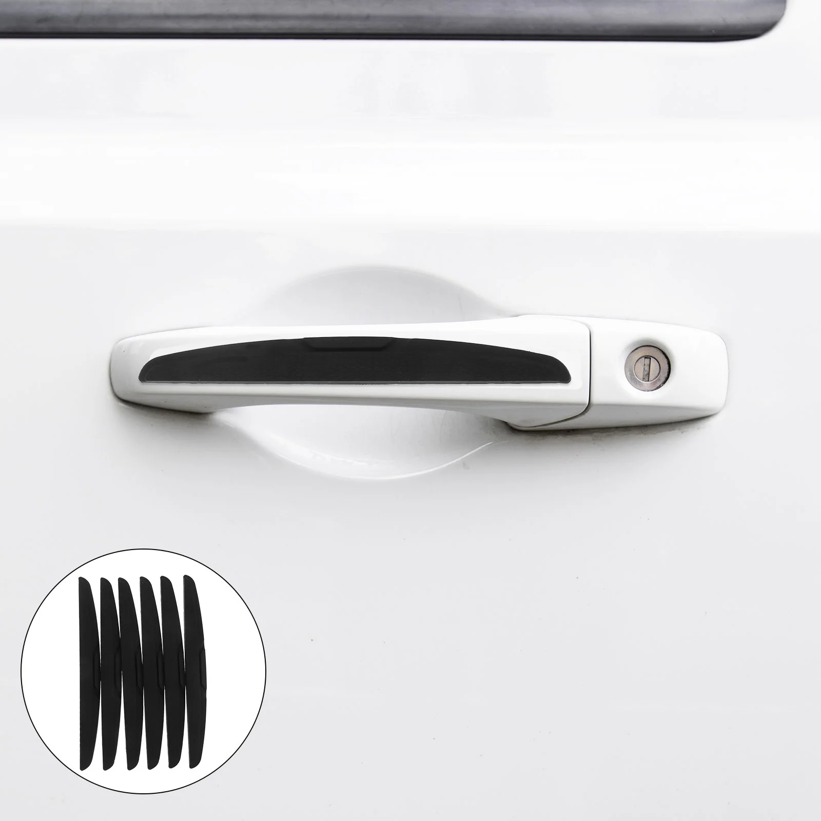 

6Pcs Car Door Edge Guards Silicone Multi-Functional Protection Strip for Side Door Rearview Mirror Car Protector Anti-Scratch