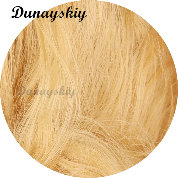 ألمع ستار شعر مستعار تأثيري الهوية VHullabaloo مايك مورتون شقراء مجعد الشعر ألياف مقاومة للحرارة الشعر + غطاء شعر مستعار مجاني اتفاقية