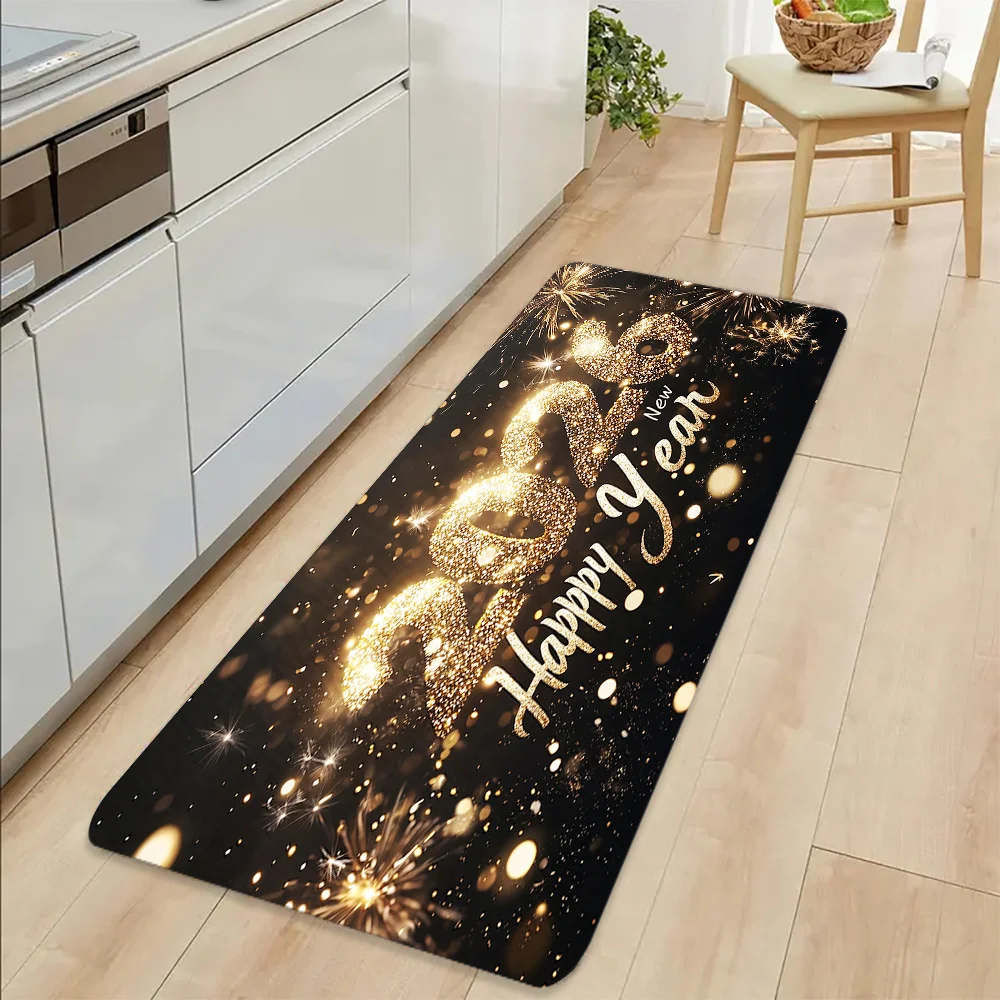 VIKAMA 2026 السجاد الألعاب النارية حصيرة ممسحة دافئة ترحيب حصيرة المطبخ البساط الحمام حصيرة البساط ل سجادة غرفة النوم لغرفة المعيشة المنزل ديسمبر #4