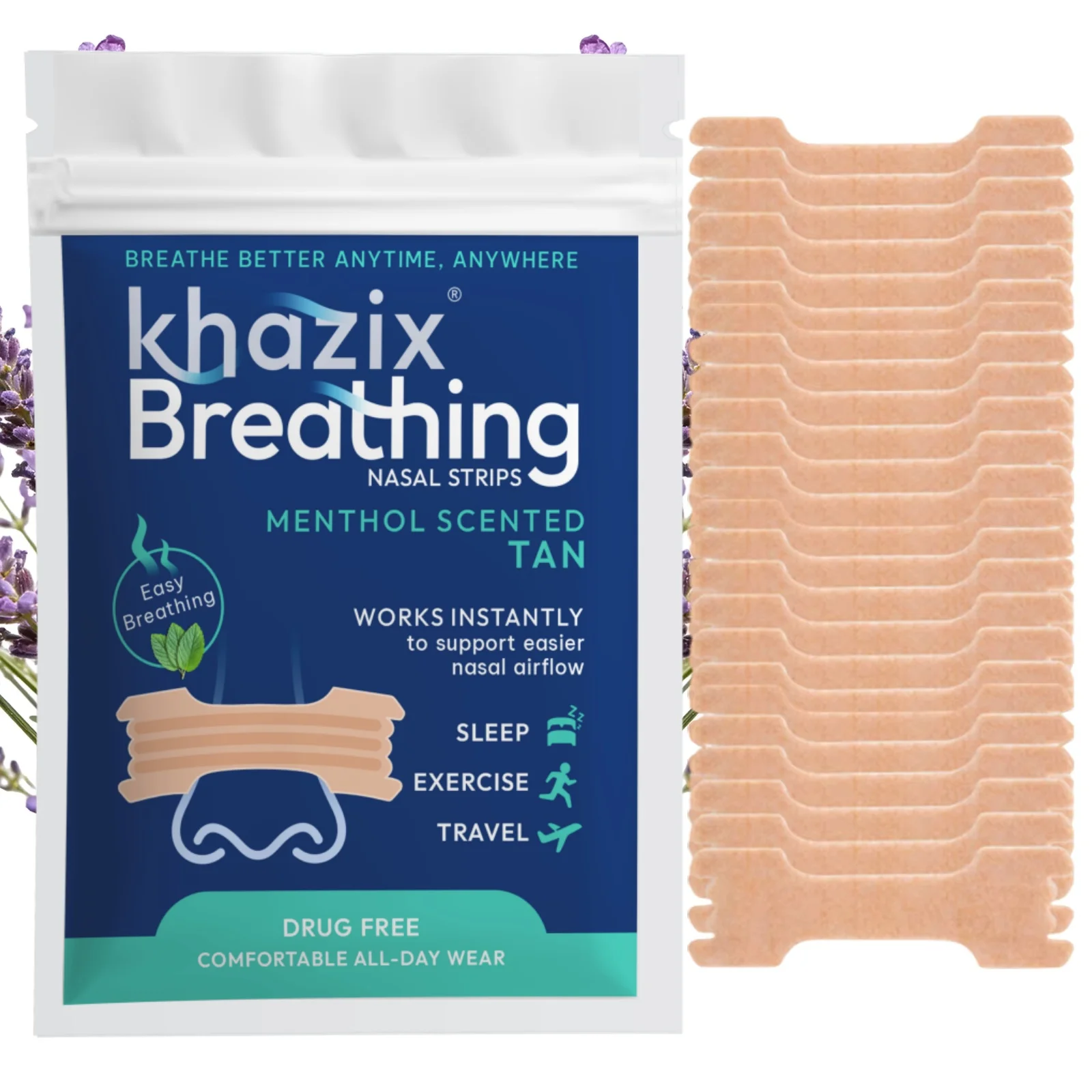 10/15/20/30pcs Anti-Snoring Nose Strips - Breathable and sticky nose strips, improve sleep, relieve snoring and enhance breathin