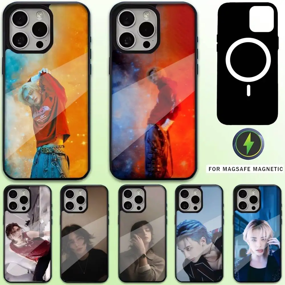 

Idol Hwang Hyun-Jin Phone Case For iPhone17,16,15,14,13,12,11 Plus,Pro Max Magnetic For Magsafe Wireless Charging