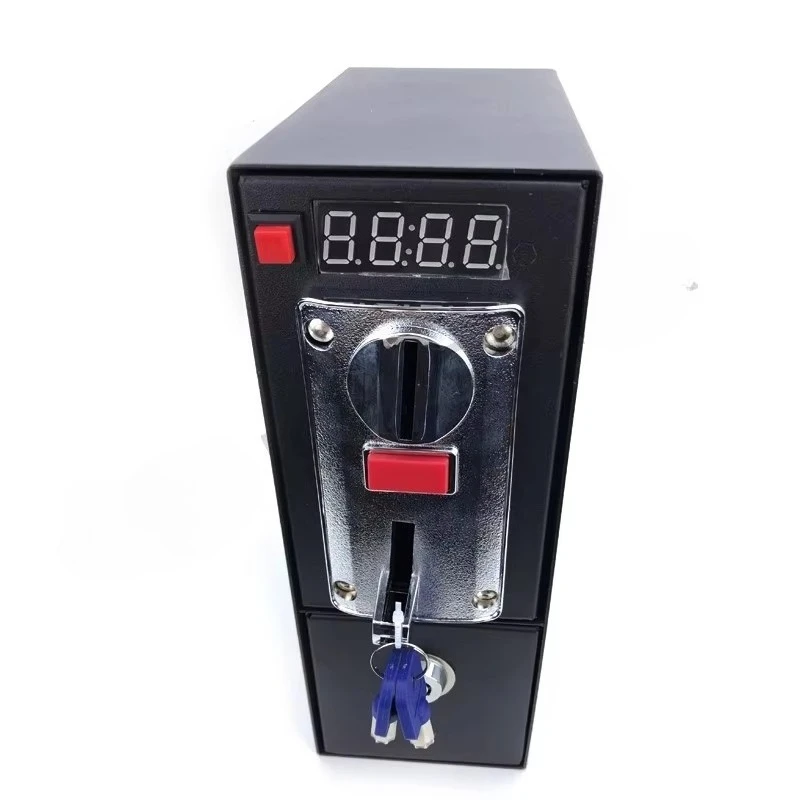 The slot time control box and coin picker of the washing machine vending machine support multiple currencies