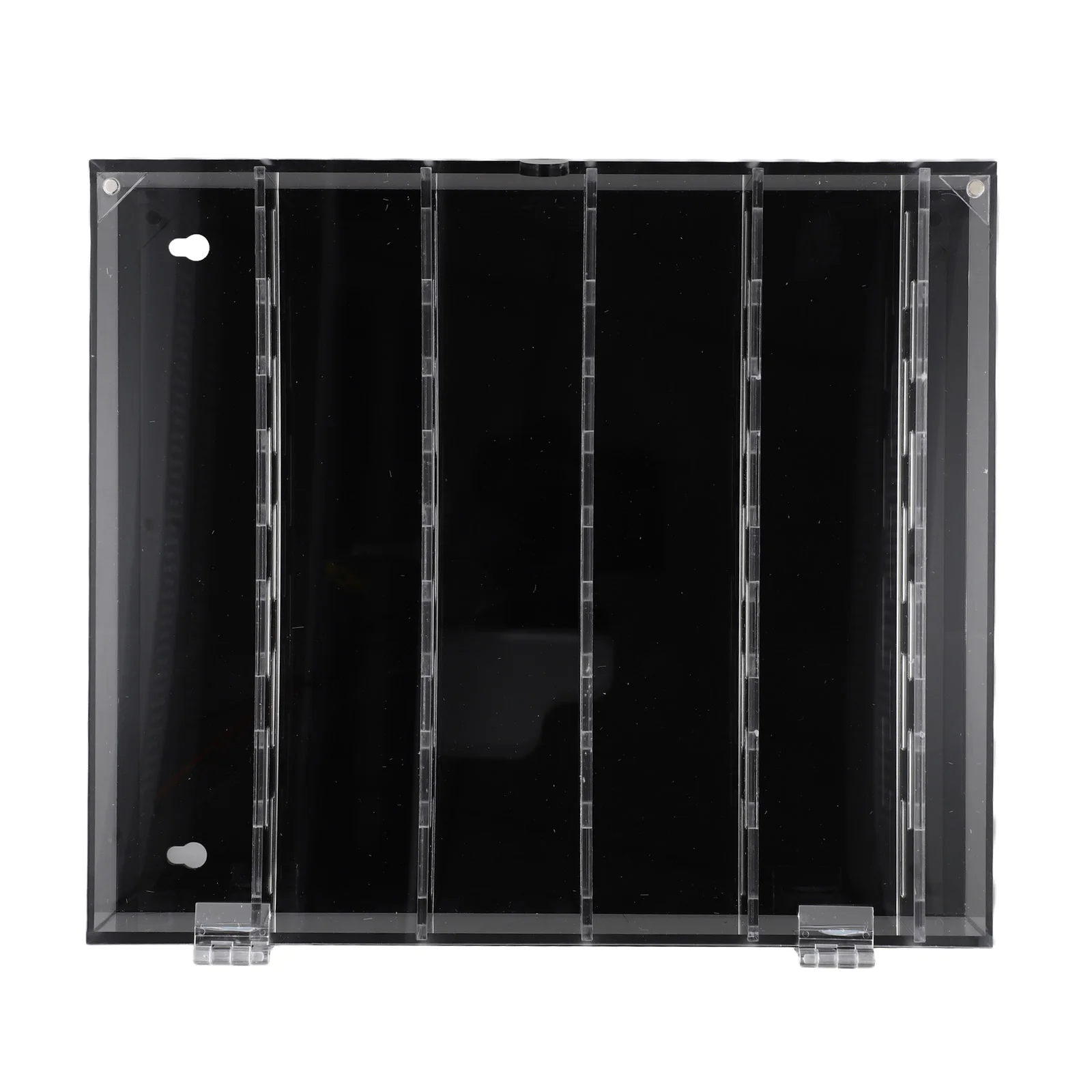 Acrylic Badge Storage Acrylic Coin Storage Box Long-lasting Durability Magnetic Door Design Removable Middle Shelf