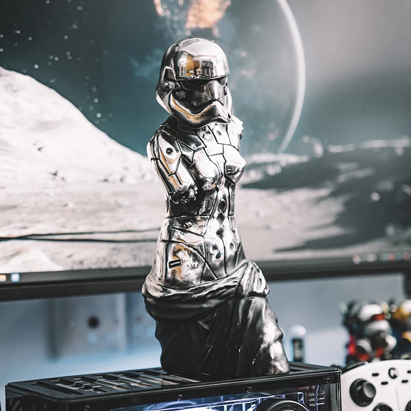 

Mechanical Venus David Sculpture Home Decoration Nordic Statues Office Accessories Miniature Figurine Easter Ornament Room Deco