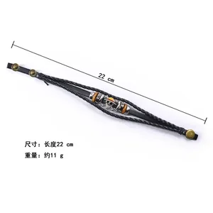 قطعة واحدة أنيمي بو سوار جلدي لوفي تأثيري الدعائم ، قبعة القش ، مجوهرات القراصنة ، هدايا عيد ميلاد خمر أعلى 8 بيع بلوزة من 60s - رقم 6