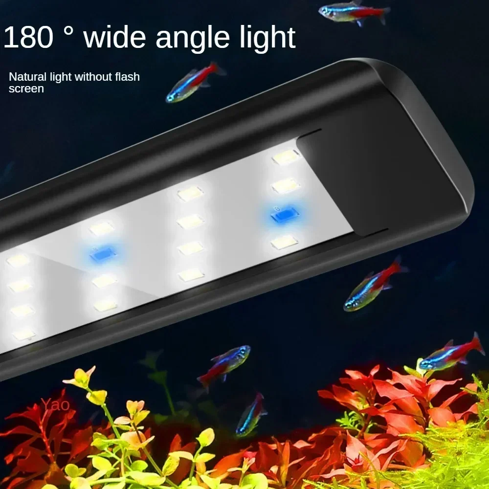 حوض السمك مصباح ليد خزان الأسماك LED الشعاب المرجانية الديكور ضوء للمياه المالحة المياه العذبة الأسماك الشعاب المرجانية ، أقواس قابلة للتمديد ، 2 وضع الضوء #4