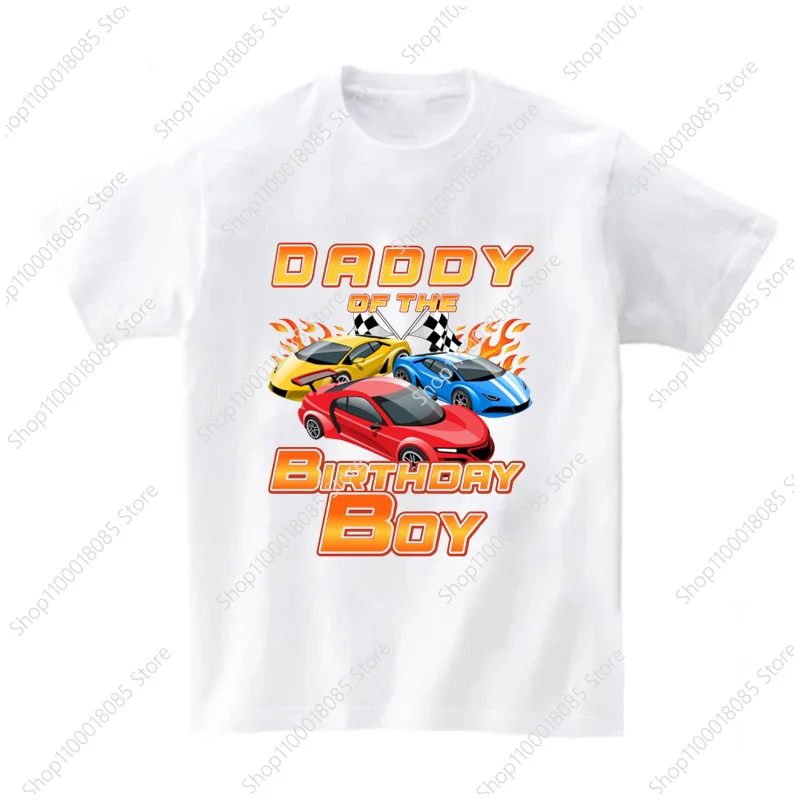 Cool Racing Birthday Party Top - Short Sleeve T-shirt Suitable for Racing Enthusiast Family Daddy Mommy Brother Sisters T-shirt 3