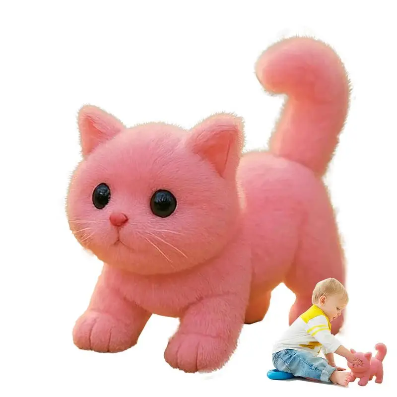 

Игрушка для кошек для детей, электрическая мягкая игрушка для кошек, милая плюшевая интерактивная игрушка для домашнего офиса, девочек и мальчиков, дочери, сына, друзей