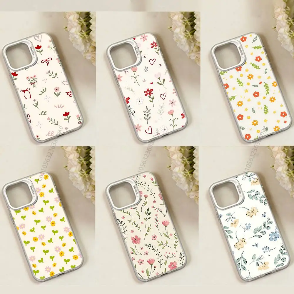 Floral Pattern phone Case for iPhone 18 17 11 12 Pro Max Plus Mini Air SE  16e 14 15 16 13 Soft Shell