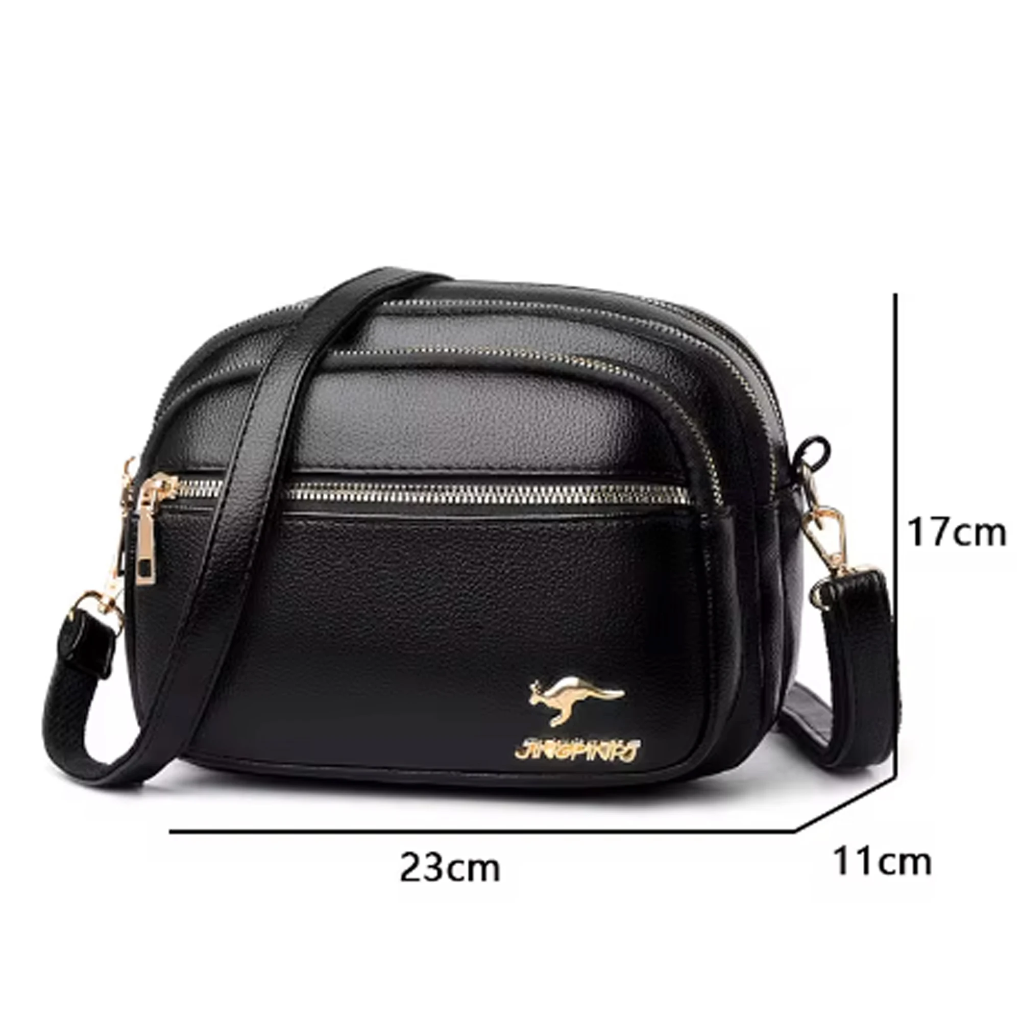 High Quality Soft Leather Purse Fashion Women Shoulder Messenger Bag Multi-pocket Wear-resistant Bag Luxury Ladies Handbag Sac