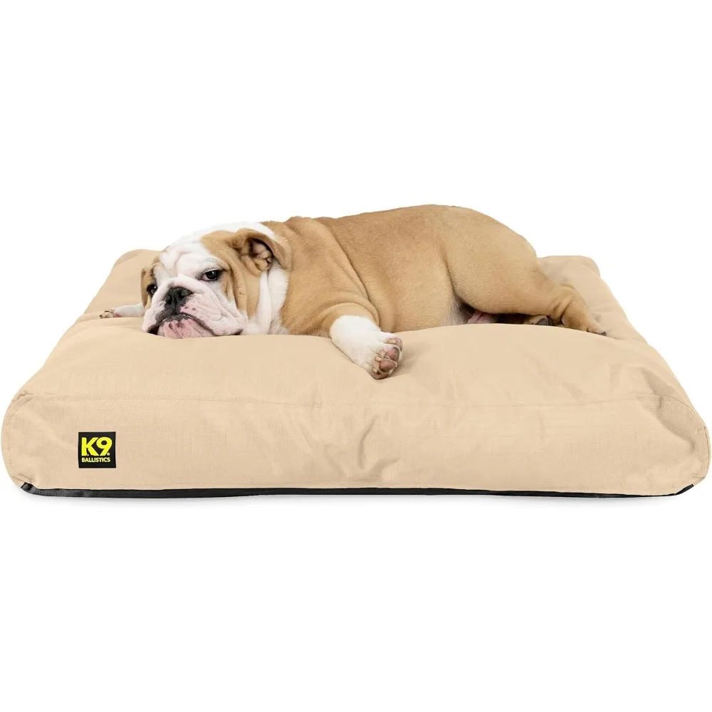 

K9 Ballistics Tough Rectangle Pillow Medium Dog Bed - Removable Cover, Washable, Durable & Water Resistant Dog Bed Made for