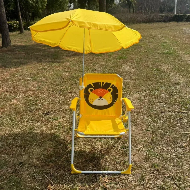 Children Outdoor Folding Chair Lazy Fishing Stool Photo Multifunctional Foldable Portable Beach Chair with Sun Shade