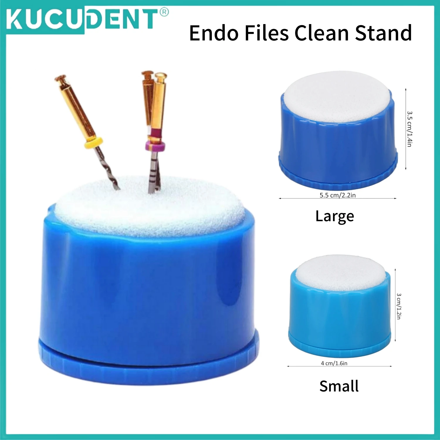 Dental Endo File Clean Drills Block Holder Autoclavable Endo Stand Root Canal Cleaning Foam Table Endodontic Files Washing Box