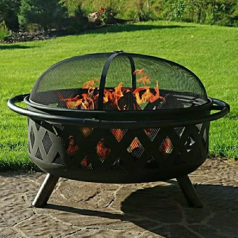 

Round Patio Heaters Barbecue Stove Heating Fire wood Heater Outdoor Heating Stove Bonfire Stove Grill Fire Rack Carbon Brazier