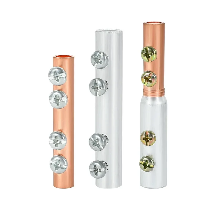 Pressure Free Belt Screw Copper Aluminum Terminal Cable Wire Butt Crimp Terminal Splice Quick Wire Intermediate Connector Copper