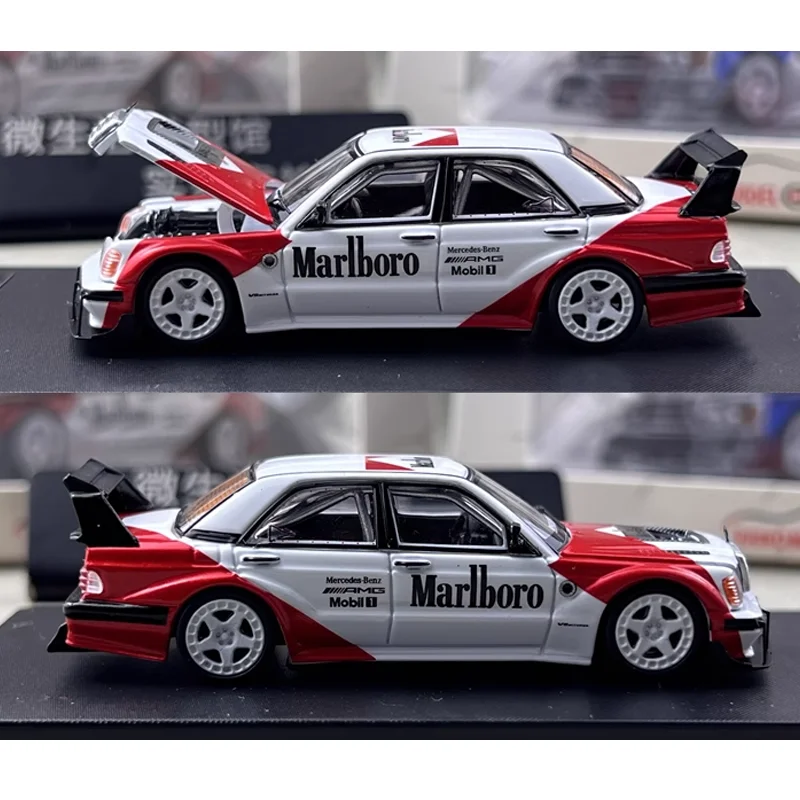RM 1/64 W201 190E Legering Speelgoed Motorvoertuig Diecast Metaal Model Geschenken