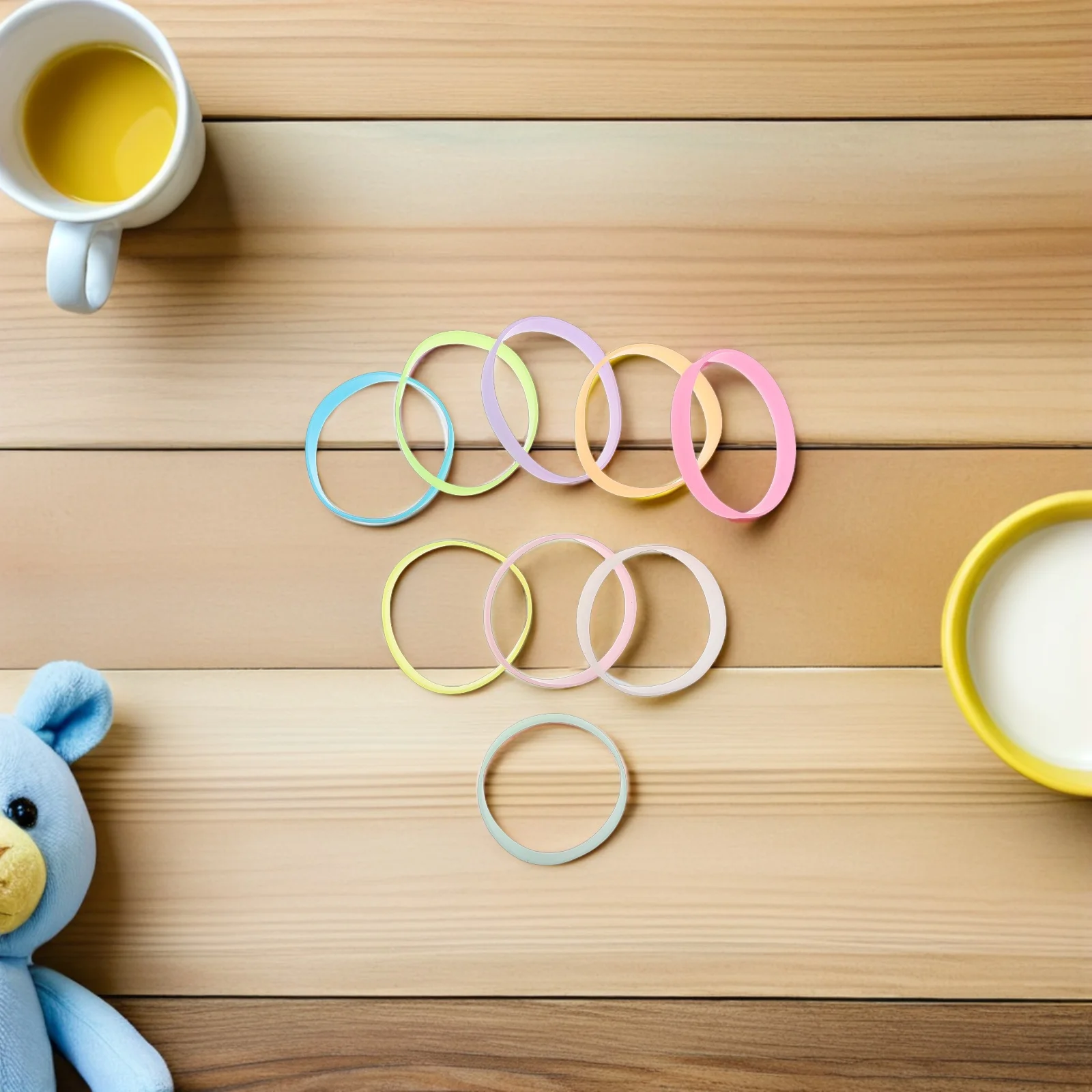 36Pcs Glow in The Dark Wristbands for Kids - Soft Silicone Stretch Bracelets for Parties Events Sports Teams Identification