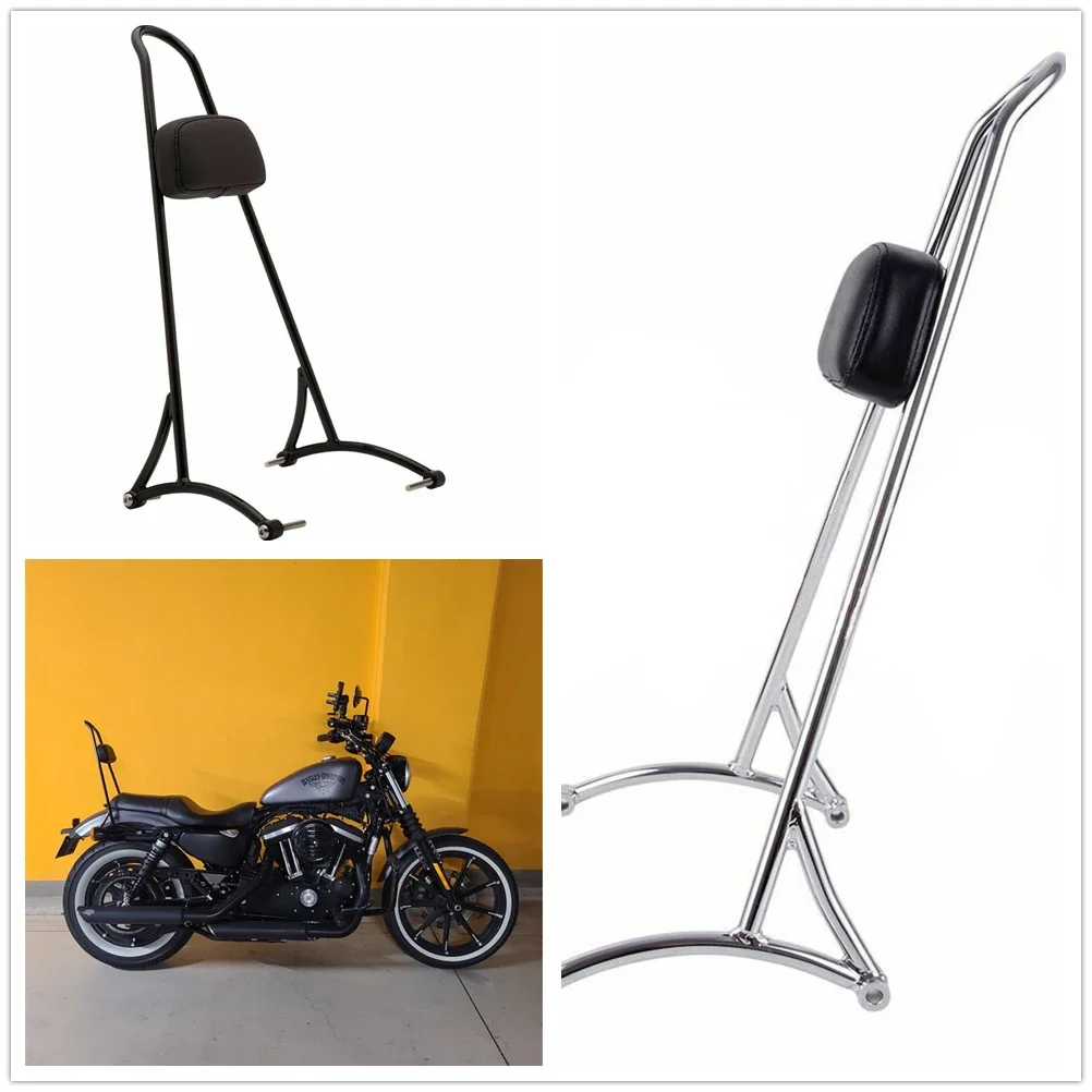 

Glossy Black Sissy Bar 20" Tall for Harley Davidson Sportster XL Nightster Iron 2004-2017 Aftermarket Motorcycle Parts 2015 2016