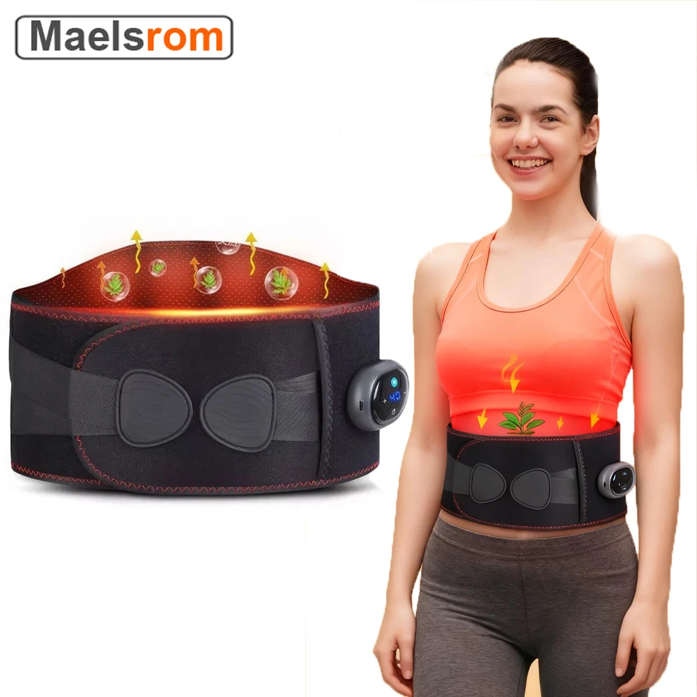 

Электрический нагревательный массажный пояс, поддержка талии для облегчения боли в спине и защиты талии, расслабление мышц, 3-уровневые настройки температуры