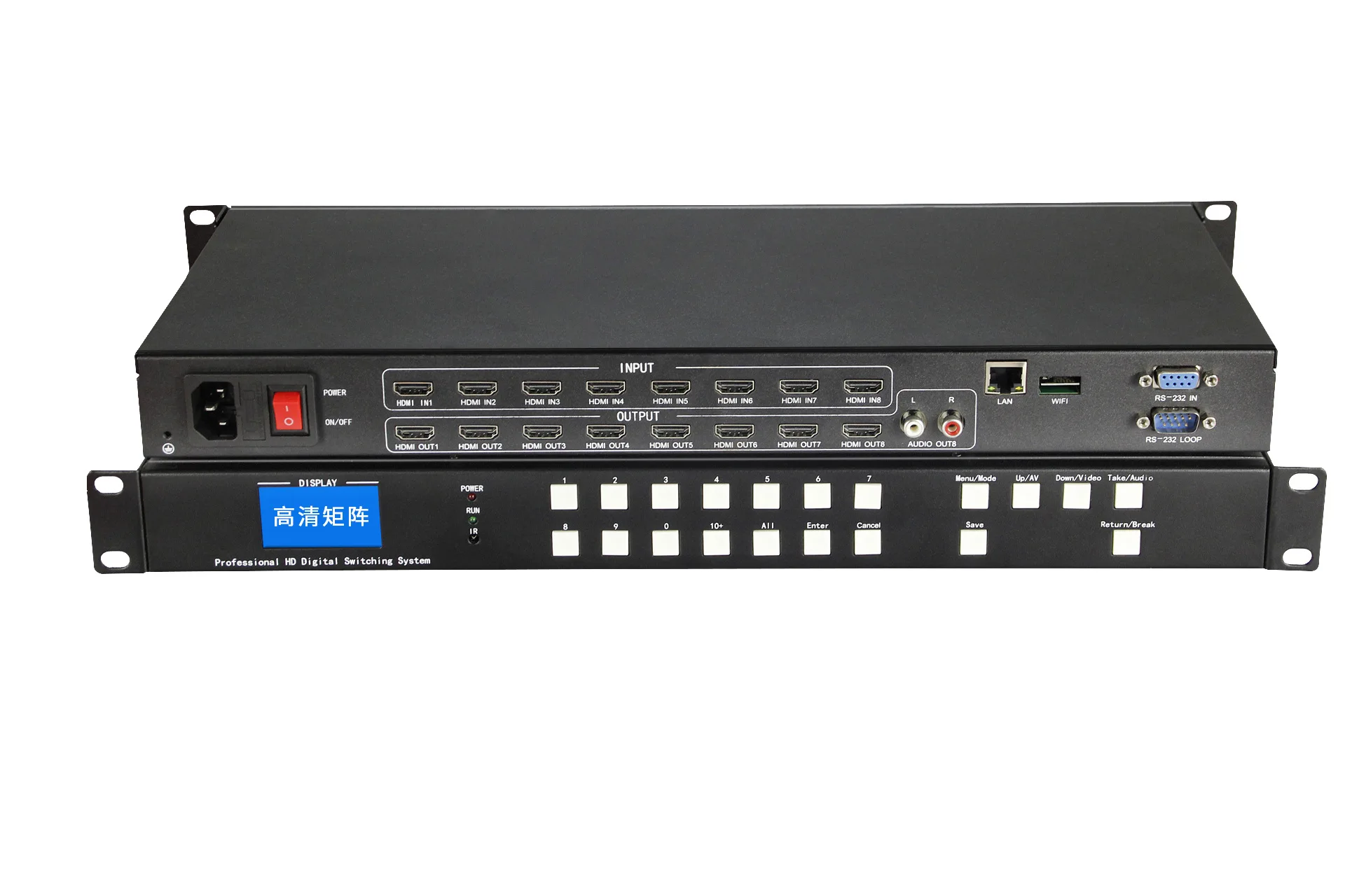 Hdmi Matrix Switcher 8X8 Switch Splitter Converter Hdmi เสียง3840X2160 @ 30Hz