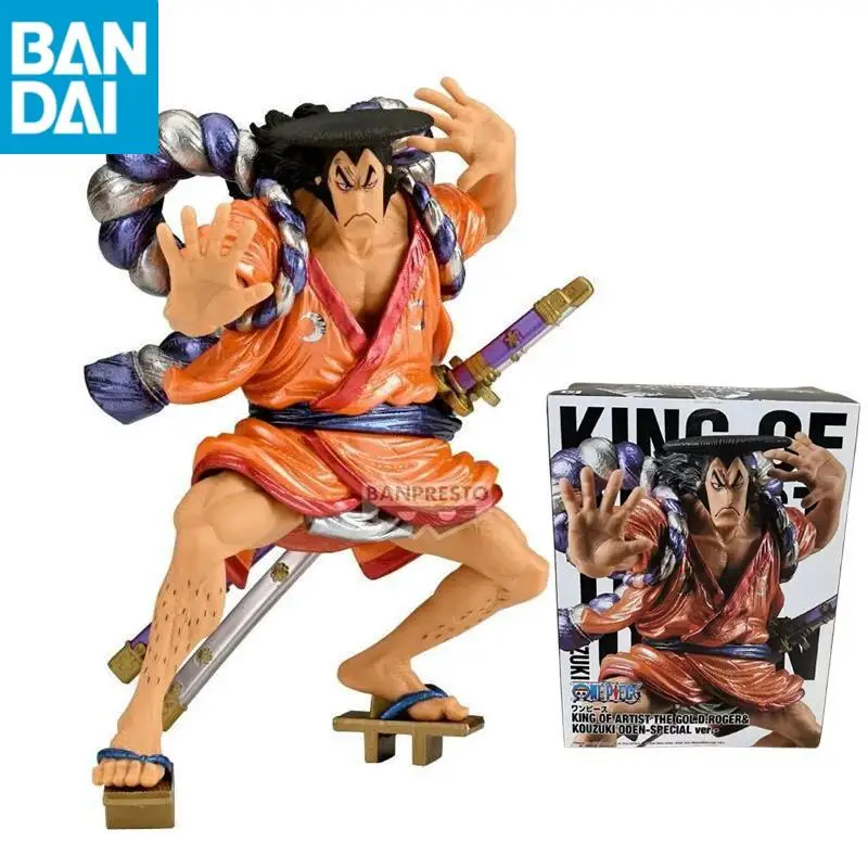 

In Stock Bandai Original Banpresto KING OF ARTIST ONE PIECE Anime Kozuki Oden Figure Action Figure Toys For Holiday Kids Gift