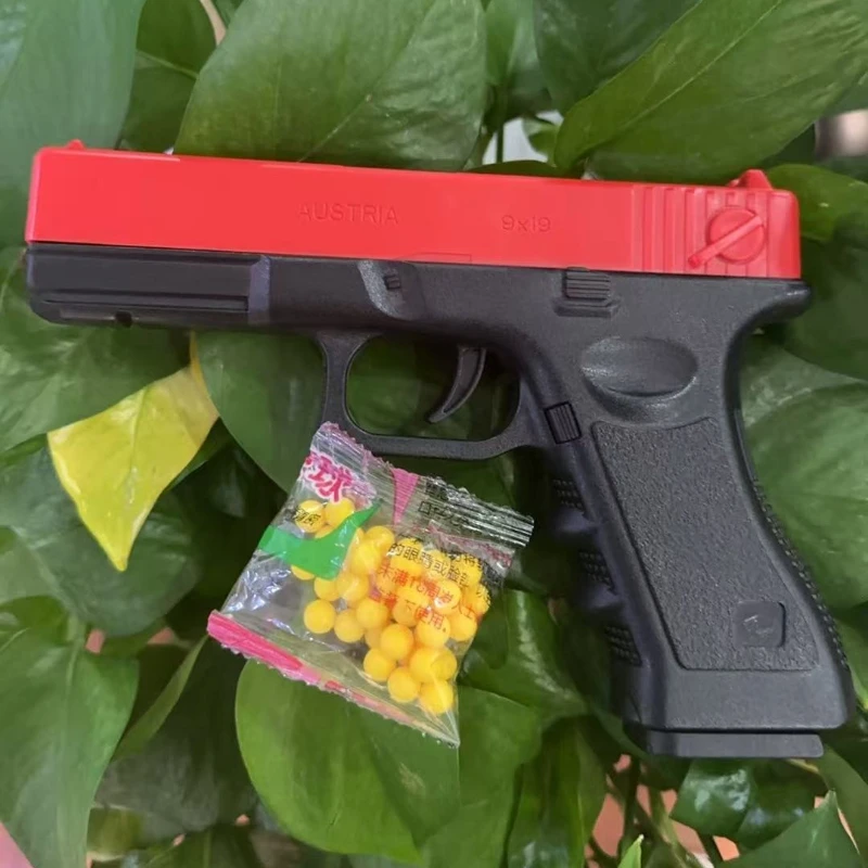 

Игрушечный пистолет G17 с ручной подачей магазина и лазером, для страйкбола, для активного отдыха, подарок для детей, 2026