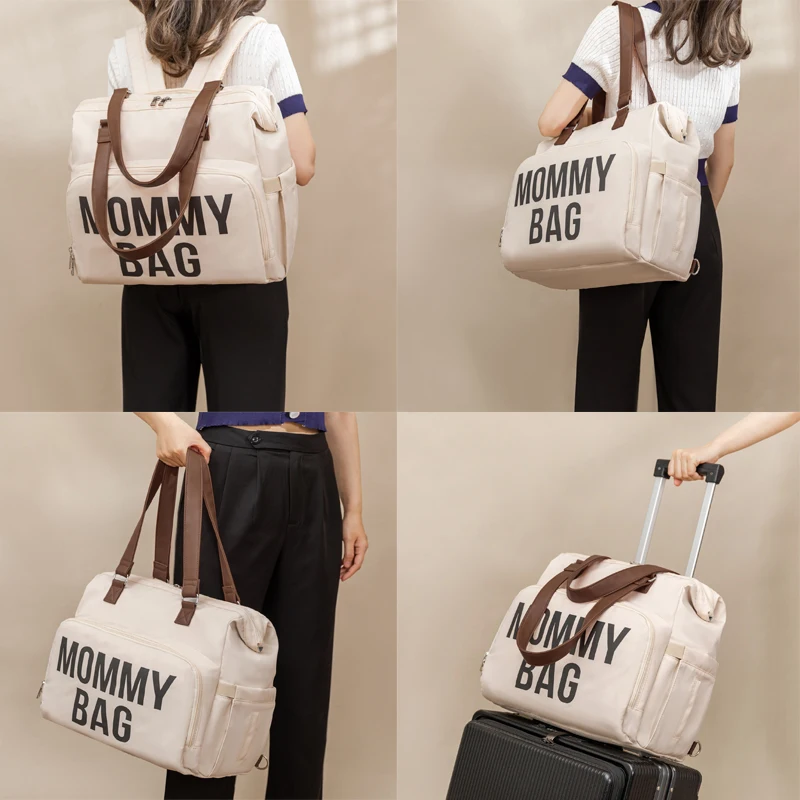 PANGDUBE-Bolsa de pañales de gran capacidad para mamá, bolso de mano, mochila para padre y bebé, bolsas de maternidad, mochila para papá, 3 unids/set