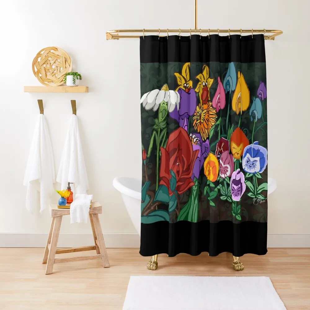 Lively Garden Shower Curtain For Bathroom Shower Shower Waterproof Curtain