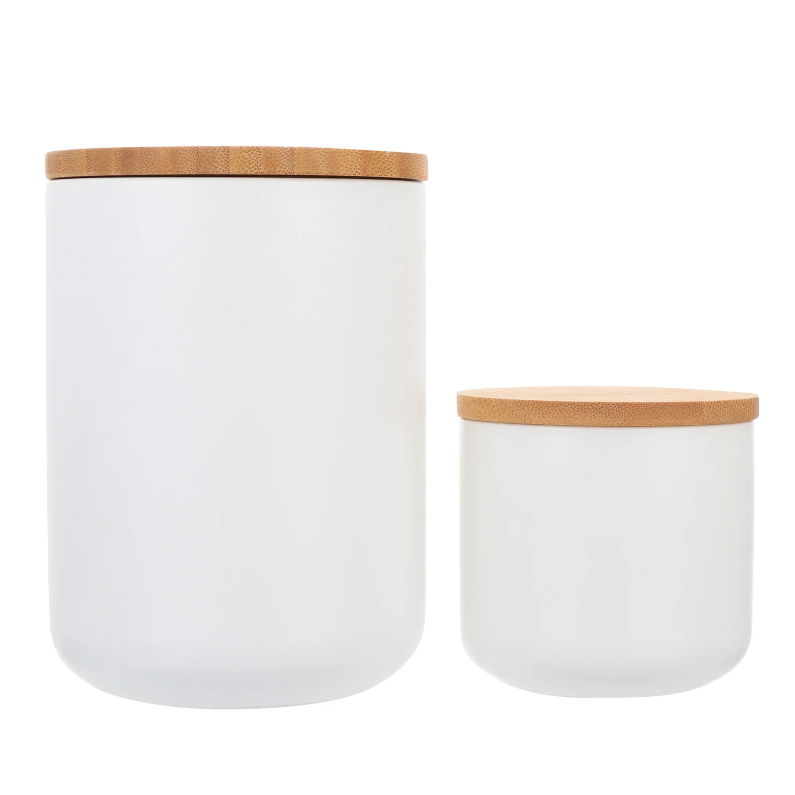 

2 Pcs Ceramic Storage Jars Airtight Containers for Kitchen Grains Food Can Sealing Bottles Smooth Easy Clean
