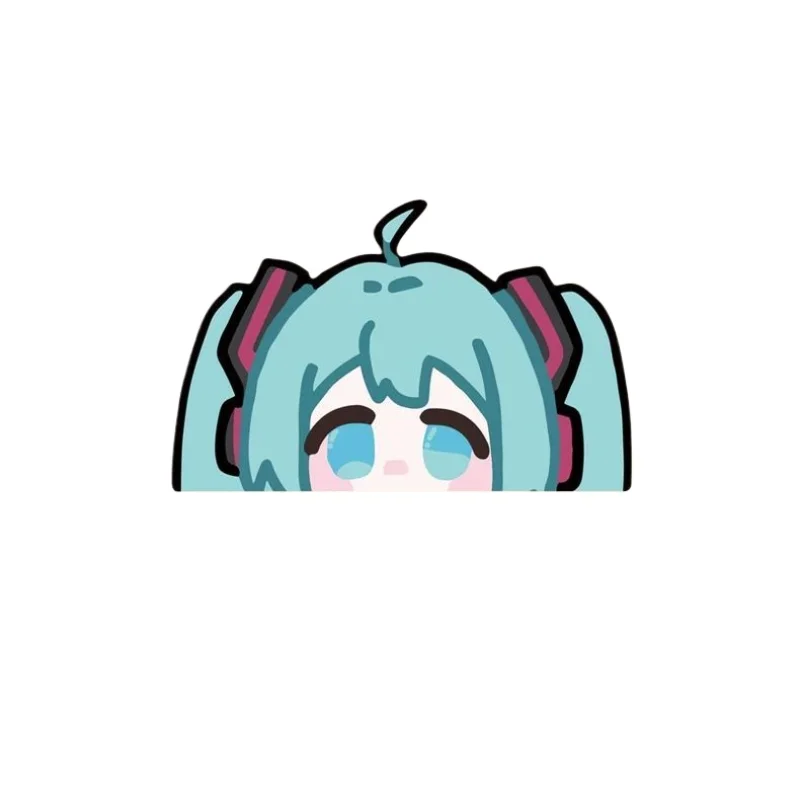 ملصق هاتسون ميكو المزخرف لمرآة غرفة النوم، ملصق لطيف لمرآة الحمام، طبقة مقاومة للماء لباب زجاجي للحمام