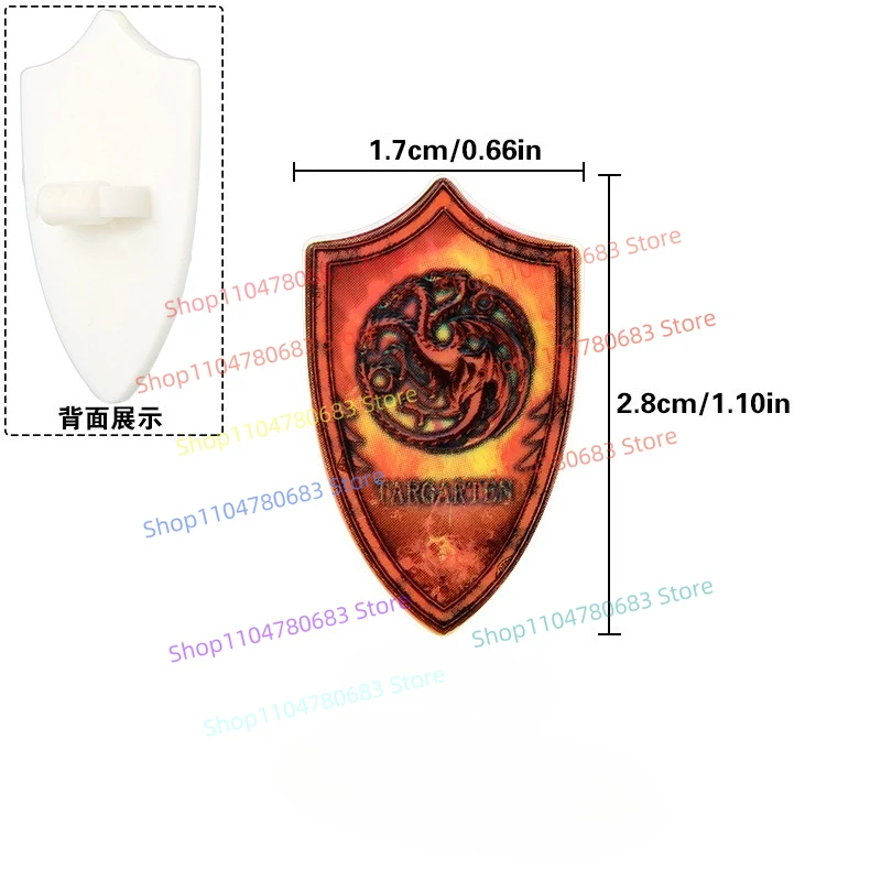 MOC Nuovo Building Block Doll Mini Doll Shield Gradiente Stampa stereo Collezione di ornamenti regalo giocattolo