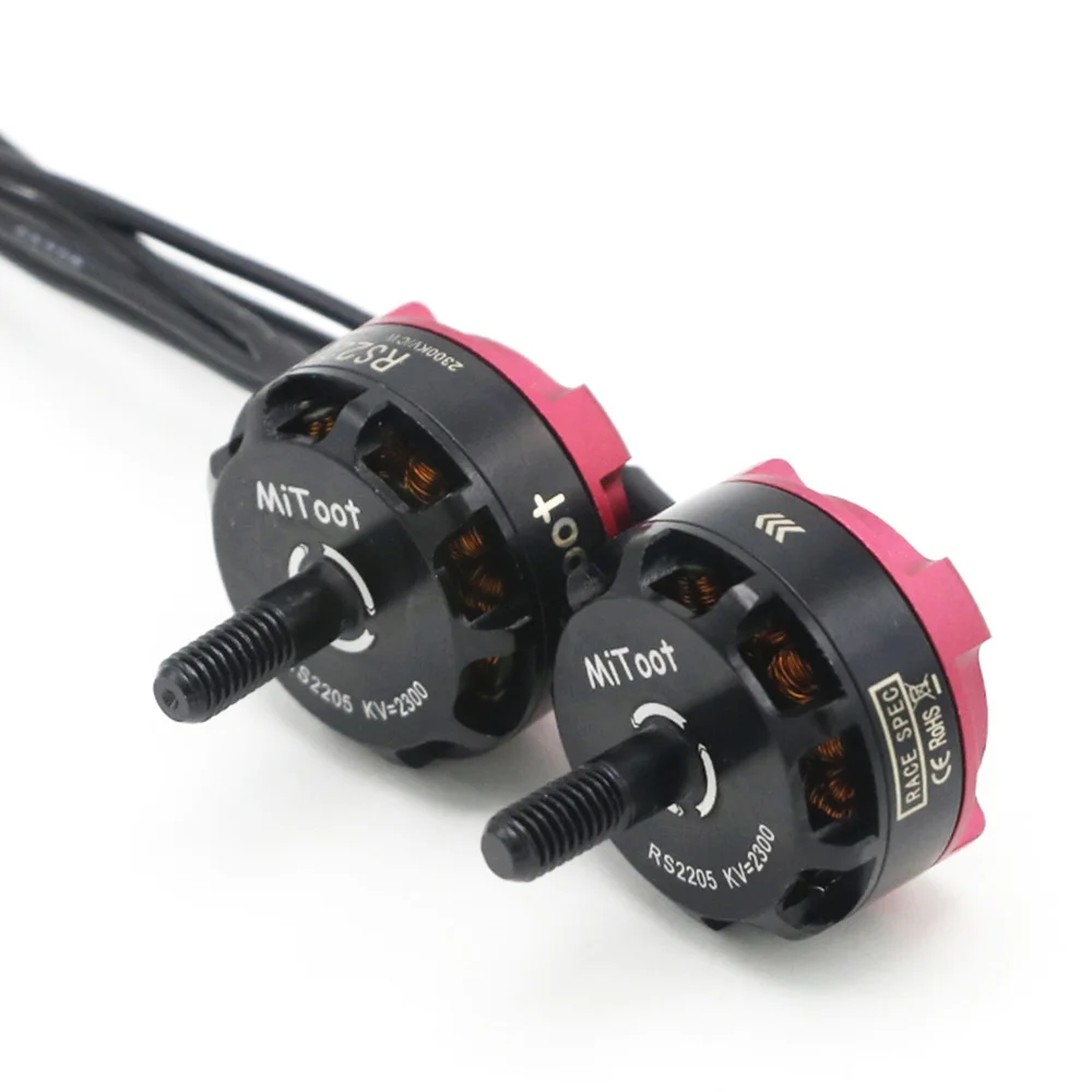 Angeltoy 1 / 2 / 4 قطعة Mitoot RS2205 2300KV 2600KV فرش السيارات CW CCW ل Rc QAV200 210 250 FPV رباعية سباق QAV R180 220 260