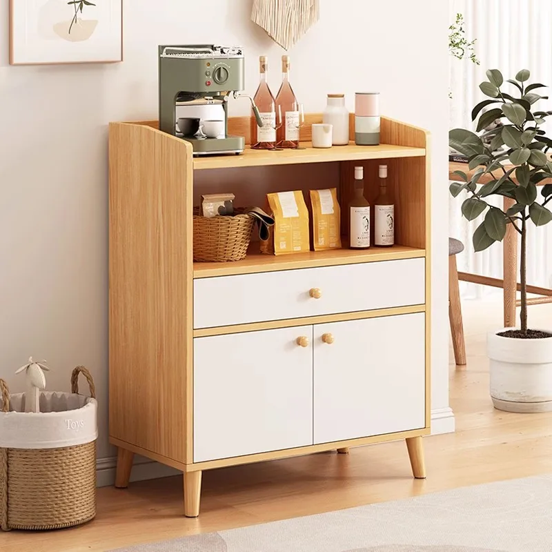 

Стеллаж для хранения мелочей в гостиной, небольшой шкафчик, низкий шкаф-тумба для столовой, буфет для чая, бытовой шкафчик.